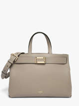 Sac Port� Main M Ang�le Cuir Lancel Beige angele A14017