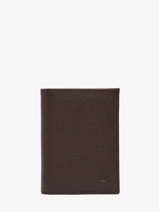 Portefeuille Met Portemonnee Madras Leder Etrier Bruin madras EMAD5016
