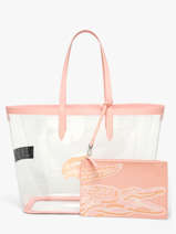 Sac Port� �paule Anna Lacoste Rose anna NF5326AS