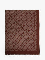 �charpe Tommy hilfiger Marron monogram AW18687