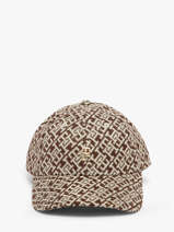 Casquette Tommy hilfiger Marron monogram AW18916
