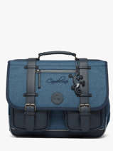 Cartable 2 Compartiments Vintage Color Cameleon Bleu vintage color CA38