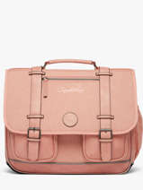 Boekentas 3 Compartimenten Cameleon Roze vintage color VIC-CA41