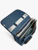 Cartable 3 Compartiments Cameleon Bleu vintage color VIC-CA41-vue-porte