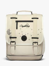 Rugzak 2 Compartimenten Cameleon Beige vintage north 28349-22