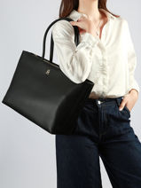 Sac Port� �paule Th Logotape Tommy hilfiger Noir th logotape AW18742-vue-porte