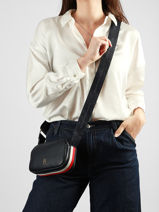 Sac Bandouli�re Th Logotape Tommy hilfiger Bleu th logotape AW18741-vue-porte