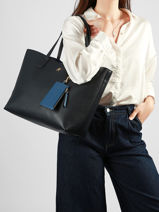 Sac Port� �paule Th Icon Tommy hilfiger Bleu th icon AW18724-vue-porte