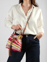 Bucket Bag Premier Flirt S Crochet Lancel Veelkleurig summer capsule A14004-vue-porte