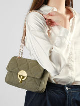 Sac Bandouli�re Moon Lin Vanessa bruno Vert moon 70V40533-vue-porte