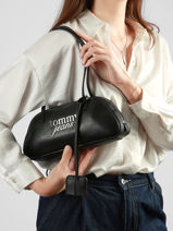 Sac Port� �paule Tjw Bold Tommy hilfiger Noir tjw bold AW18787-vue-porte