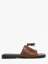 Slippers Uit Leder Pavement Bruin women 25216