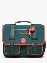 Boekentas 2 Compartimenten Vintage Urban Cameleon Blauw vintage urban CA38
