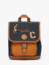 Sac � Dos 1 Compartiment Cameleon Bleu vintage urban SD30