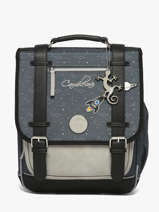Rugzak Vintage Urban 2 Compartimenten Cameleon Grijs vintage urban SD39