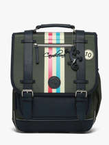 Rugzak Vintage Urban 2 Compartimenten Cameleon Groen vintage urban SD39