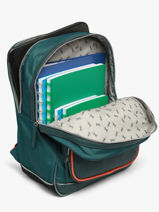 Rugzak 2 Compartimenten Vintage Urban Cameleon Blauw vintage urban SO40-vue-porte