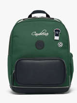 Rugzak 2 Compartimenten Cameleon Groen vintage urban SO40