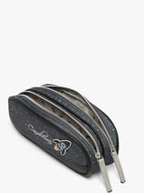 Trousse Enfant 2 Compartiments Cameleon Gris vintage urban VIB-TROU-vue-porte