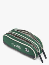Pennenzak Kinderen 2 Compartimenten Cameleon Groen vintage urban VIB-TROU-vue-porte