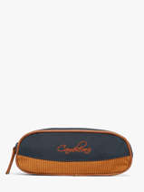 Pennenzak Kinderen 2 Compartimenten Cameleon Blauw vintage urban VIB-TROU