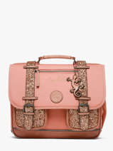 Cartable Enfant 2 Compartiments Vintage Fantasy Cameleon Rose vintage fantasy CA35