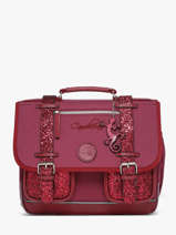 Cartable Enfant 2 Compartiments Vintage Fantasy Cameleon Violet vintage fantasy CA35