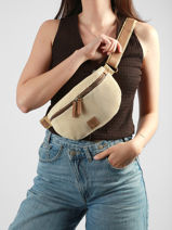 Heuptasje Le voyage en panier Beige resille PM958-vue-porte