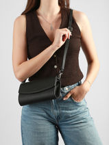Sac De C�r�monie Madrid Cuir Hexagona Noir madrid 536554-vue-porte