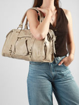 Sac Port� �paule A4 Spazzolato Cuir Milano Gris spazzolato SP24095-vue-porte