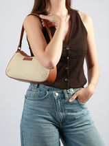 Sac Port� �paule Cap Ferret David jones Beige cap ferret CM8424-vue-porte