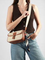 Sac Bandouli�re Cap Ferret David jones Beige cap ferret CM8321-vue-porte