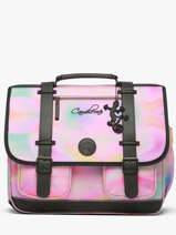 Cartable Enfant 3 Compartiments Cameleon Rose vintage fantasy CA41