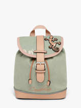 Sac � Dos 1 Compartiment Cameleon Vert vintage fantasy SD25