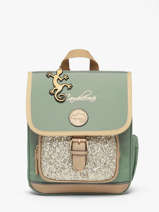Rugzak 1 Compartiment Cameleon Groen vintage fantasy SD30