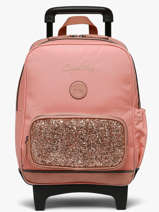 Sac A Dos � Roulettes 2 Compartiments Vintage Fantasy Cameleon Rose vintage fantasy SR40
