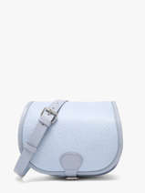 Sac Bandouli�re Lavande Cuir Paul marius Bleu lavande BOHEMLAV