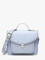 Sac Bandouli�re Lavande Cuir Paul marius Bleu lavande GEORGLAV