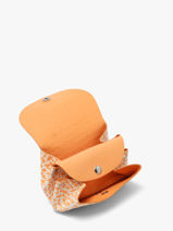 Porte-monnaie Cuir Paul marius Orange orangeade GUSTAORA-vue-porte