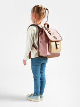 Sac � Dos 1 Compartiment Cameleon Marron vintage fantasy SD30-vue-porte