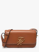 Cross Body Tas Th Script Leder Tommy hilfiger Bruin th script AW18399