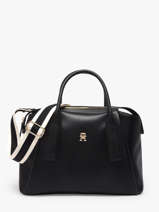 Sac Port� Main Th Essential Polyester Tommy hilfiger Noir th essential AW18532