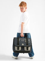 Boekentas 3 Compartimenten Vintage Urban Cameleon Grijs vintage urban CA41-vue-porte