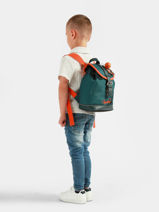Rugzak 1 Compartiment Vintage Urban Cameleon Blauw vintage urban SD25-vue-porte