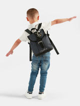 Sac � Dos 1 Compartiment Cameleon Gris vintage urban SD25-vue-porte