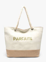 Sac Port� �paule Plage Gerard pasquier Beige plage P26095
