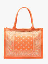 Sac Port� �paule Plage Polyester Gerard pasquier Orange plage P26062