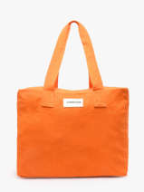 Schoudertas A4 C�lestins Gerecycleerd Katoen Rivedroite Oranje timeless CELESTIM