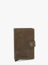 Kaarthouder Vintage Leder Secrid Bruin vintage MV
