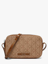 Cross Body Tas Emblem Jacquard Calvin klein jeans Beige emblem jacquard 4F3533G
